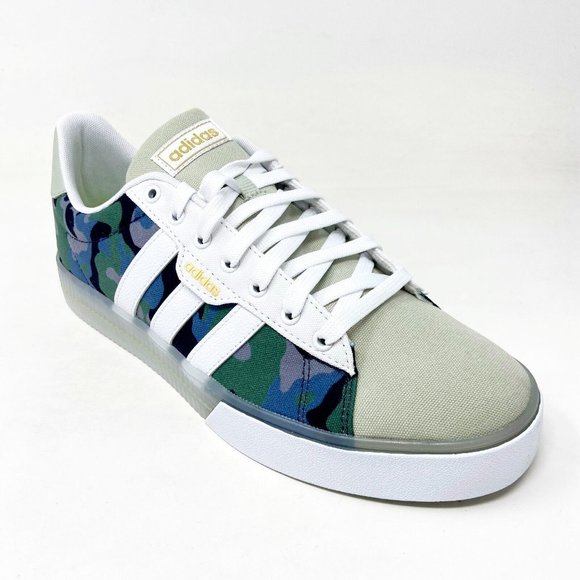 Adidas Daily 3.0 Cloud White Halo Green Mens Skateboard Shoes GY9670 - Picture 2 of 6